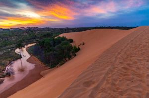 Pôr do sol nas dunas do Parque Estadual do Jalapão