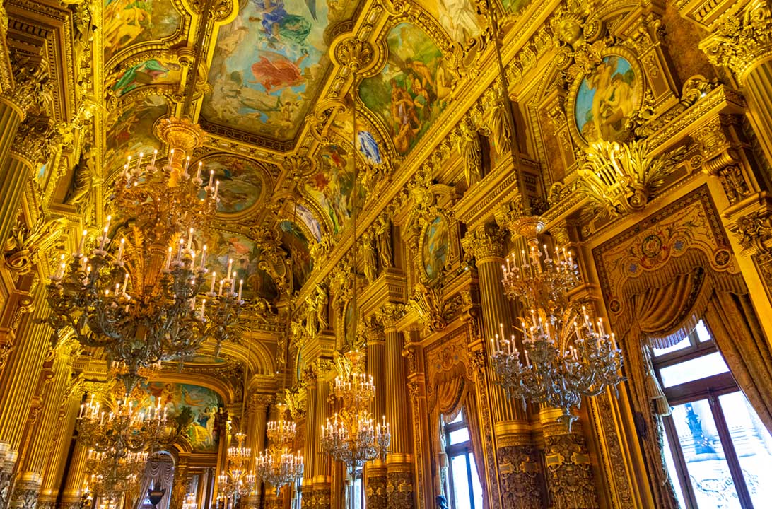 Hall da Ópera Garnier, em Paris