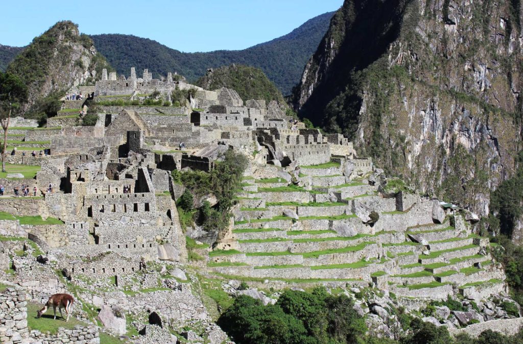 Vista da cidade inca de Machu Picchu