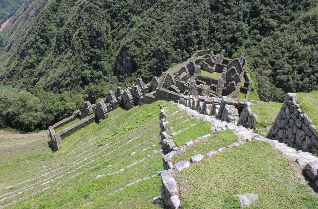 Sítio arqueológico de Wiñay Wayna, que fica ao longo da Trilha Inca