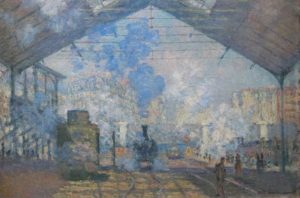 Quadro A Estação Saint-Lazare, de Claude Monet
