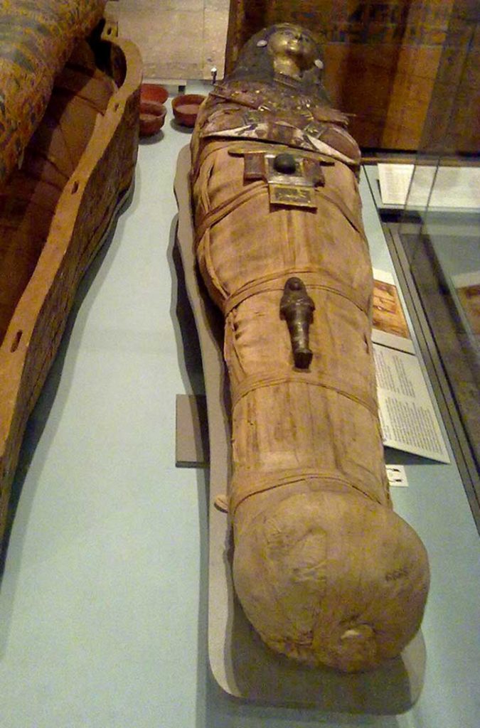 Múmia de Katebet, em exibição no Museu Britânico
