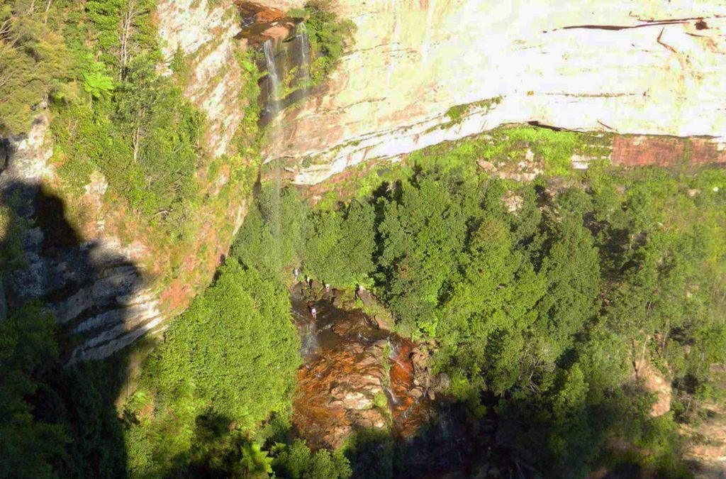 Cachoeira Katoomba Falls, no Parque Nacional Blue Mountains