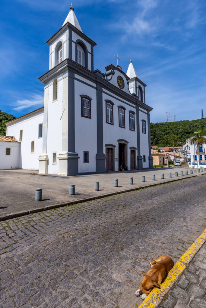 Fachada da Igreja Matriz Santo Antônio dos Anjos, em Laguna