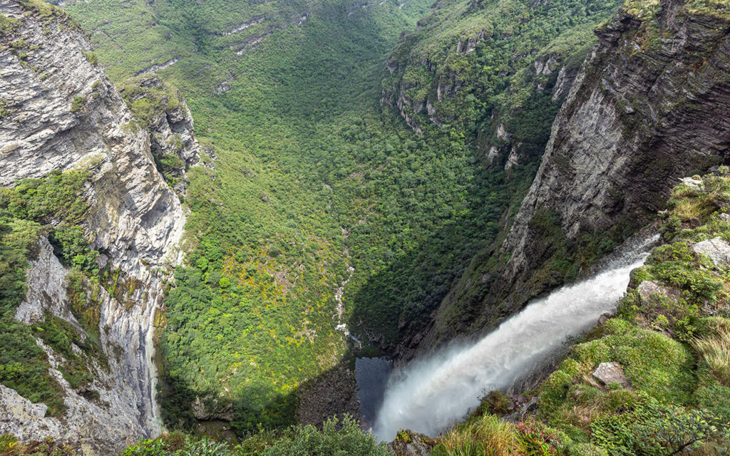 Cachoeira da Fumaça, na Chapada Diamantina. Foto: Ticiana Giehl/Escolha Viajar