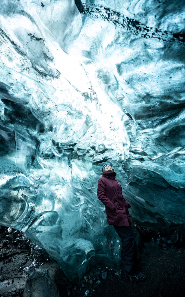 Glaciar Vatnajökull, na Islândia. Foto: Ticiana Giehl/Escolha Viajar